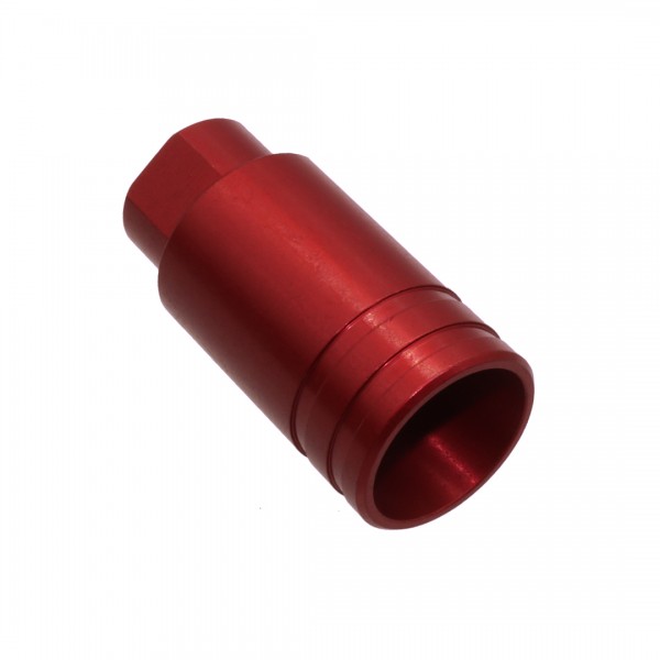 AR-9 Flare Can Recoil Compensator Aluminum Red